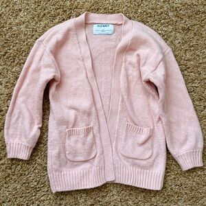 Old Navy Girls Pink Open-Front Cardigan Sweater | Size 3T